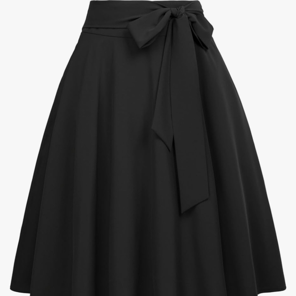 Flared A-Line silhouette, Concealed zipper in the back Women's below knee length